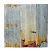 錆ついた古い金属の質 タイル (正面)