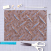 錆ついた古い金属の質 薄葉紙 (クラフト)