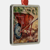 錆ついた手押し車2009年 メタルオーナメント (右)