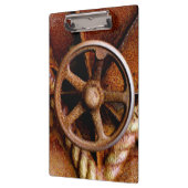 錆ついた海底ハッチの車輪 クリップボード (左)