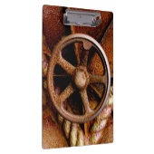 錆ついた海底ハッチの車輪 クリップボード (右)