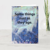 錆ついた誕生日 カード (正面)