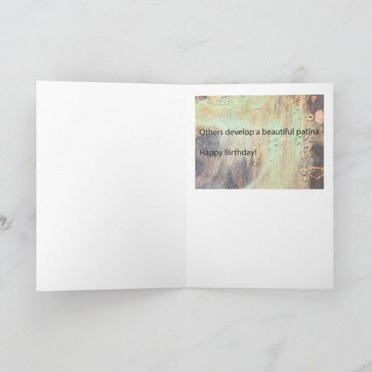 錆ついた誕生日 カード (内部)