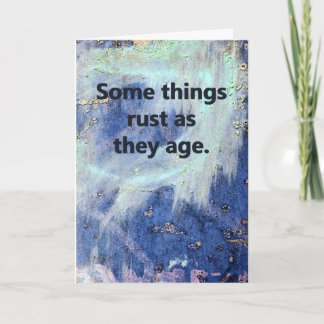 錆ついた誕生日 カード