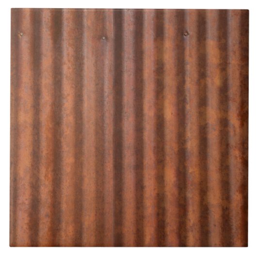 錆ついた金属 タイル (正面)