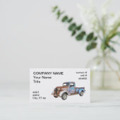 錆ついた青いトラック 名刺 (スタンド正面)