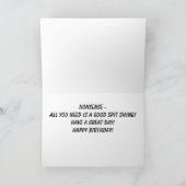 錆ついた1950年のキャデラック カード (内部)