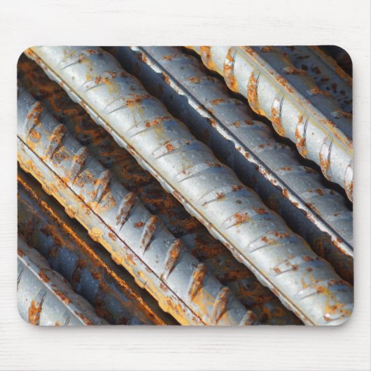 錆ついたRebarのマウスパッド マウスパッド (正面)