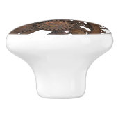 錆ついたSteampunkの金属のギア セラミックノブ (側面)