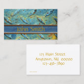 錆つかせたダイヤモンドのプレートの金属の名刺 名刺 (正面/裏面)