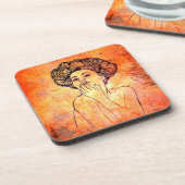 錆つかせたポートレート コースター (左側)