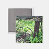 錆つかせた事の花園の自然の磁石 マグネット (正面/裏面)