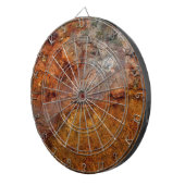 錆つかせた投げ矢板 ダーツボード (正面右)