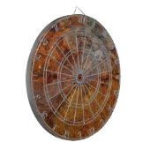 錆つかせた投げ矢板 ダーツボード (正面左)