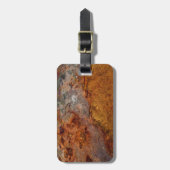 錆つかせた荷物のラベル ラゲッジタグ (正面縦)