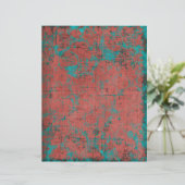 錆とターコイズグランジスクラップブック紙 (スタンド正面)