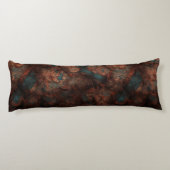 錆とターコイズストーン抽象芸術 ボディピロー (裏面)