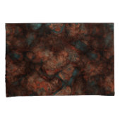 錆とターコイズストーン抽象芸術 枕カバー (正面右)