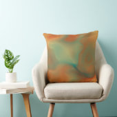 錆とターコイズ大理石抽象芸術 クッション (椅子)