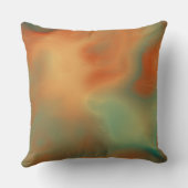 錆とターコイズ大理石抽象芸術 クッション (裏面)