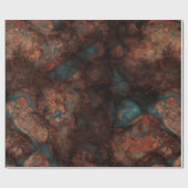 錆とターコイズ石 ラッピングペーパー (フラット)