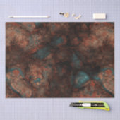 錆とターコイズ石 薄葉紙 (クラフト)