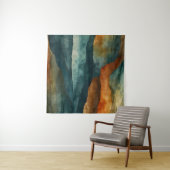 錆とティール（緑がかった色） タペストリー (インサイチュ)