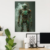 錆と残り：ディストピアアンドロイド ポスター (ホームオフィス)