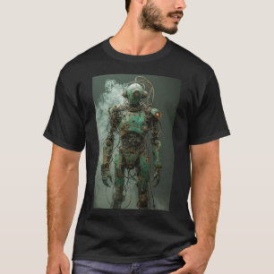 錆と残骸:ディストピアのアンドロイド Tシャツ