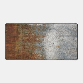 錆と灰色のテクスチ動揺してャグランジーバーブラウン デスクマット