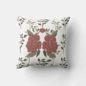 錆と緑のフローラ枕 クッション (裏面)