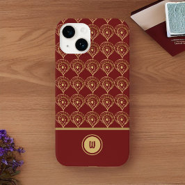 錆と金ゴールドボホモノグラムパターン Case-Mate iPhone 14ケース