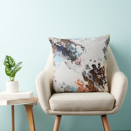 錆と青 クッション (椅子)