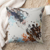 錆と青 クッション (ブランケット)