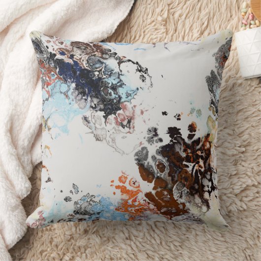 錆と青 クッション (ブランケット)