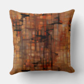 錆と黒の抽象芸術 クッション (裏面)