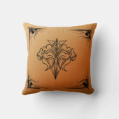 錆のアールデコの装飾用クッション クッション (裏面)