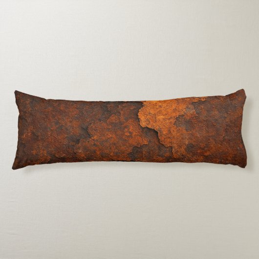 錆のテクスチグランジャの背景 – エイジングメタルデザイン ボディピロー (正面)