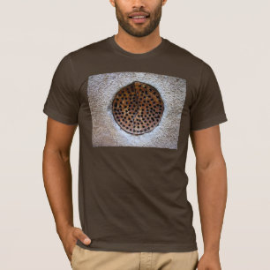錆の円形の格子 Tシャツ