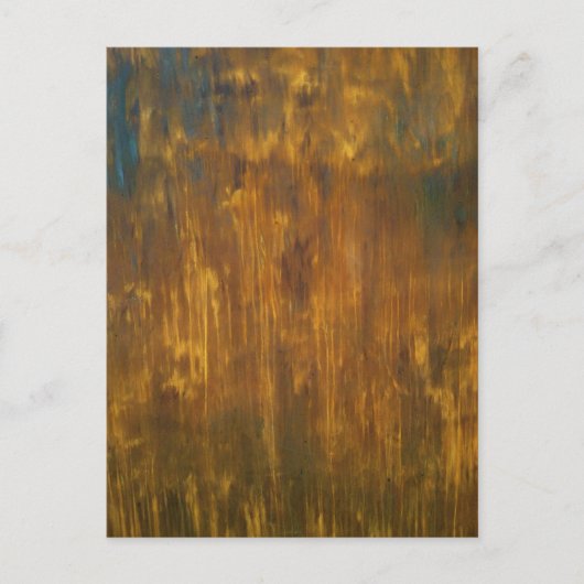 錆の織り目加工の元の絵画の郵便はがき ポストカード (正面)