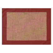 錆の色チェックのテーブルクロス テーブルクロス (正面(横))