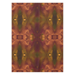 錆の銅の緑の黄色の抽象芸術のチューリップ テーブルクロス