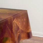 錆の銅の緑の黄色の抽象芸術のチューリップ テーブルクロス (インサイチュ)