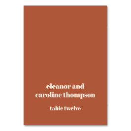 錆はっきりした秋レトロカスタムウェディング座席表 テーブルナンバー