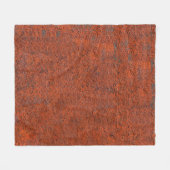 錆びただけで鉄の金属が錆びた フリースブランケット (正面(横))