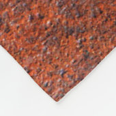 錆びただけで鉄の金属が錆びた フリースブランケット (角)