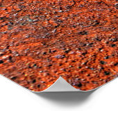 錆びただけで鉄の金属が錆びた ポスター (角)