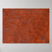 錆びただけで鉄の金属が錆びた ポスター (正面)
