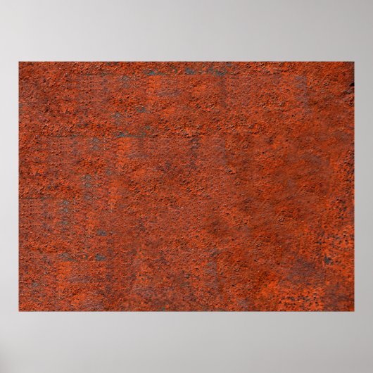 錆びただけで鉄の金属が錆びた ポスター (正面)