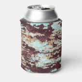 錆びたアイアンブルーのピーリングテクスチャ 缶クーラー (缶裏面)